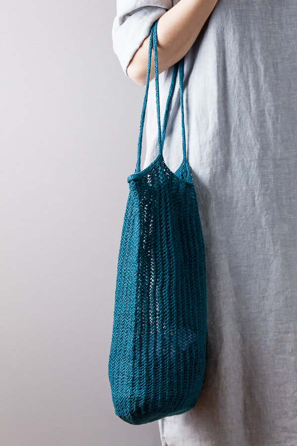 Knit Linen Market Bag