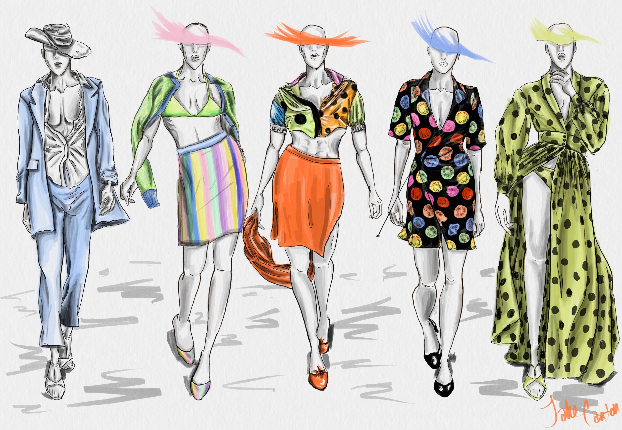 Todd Oldham Gender Bending Fashion Illustration