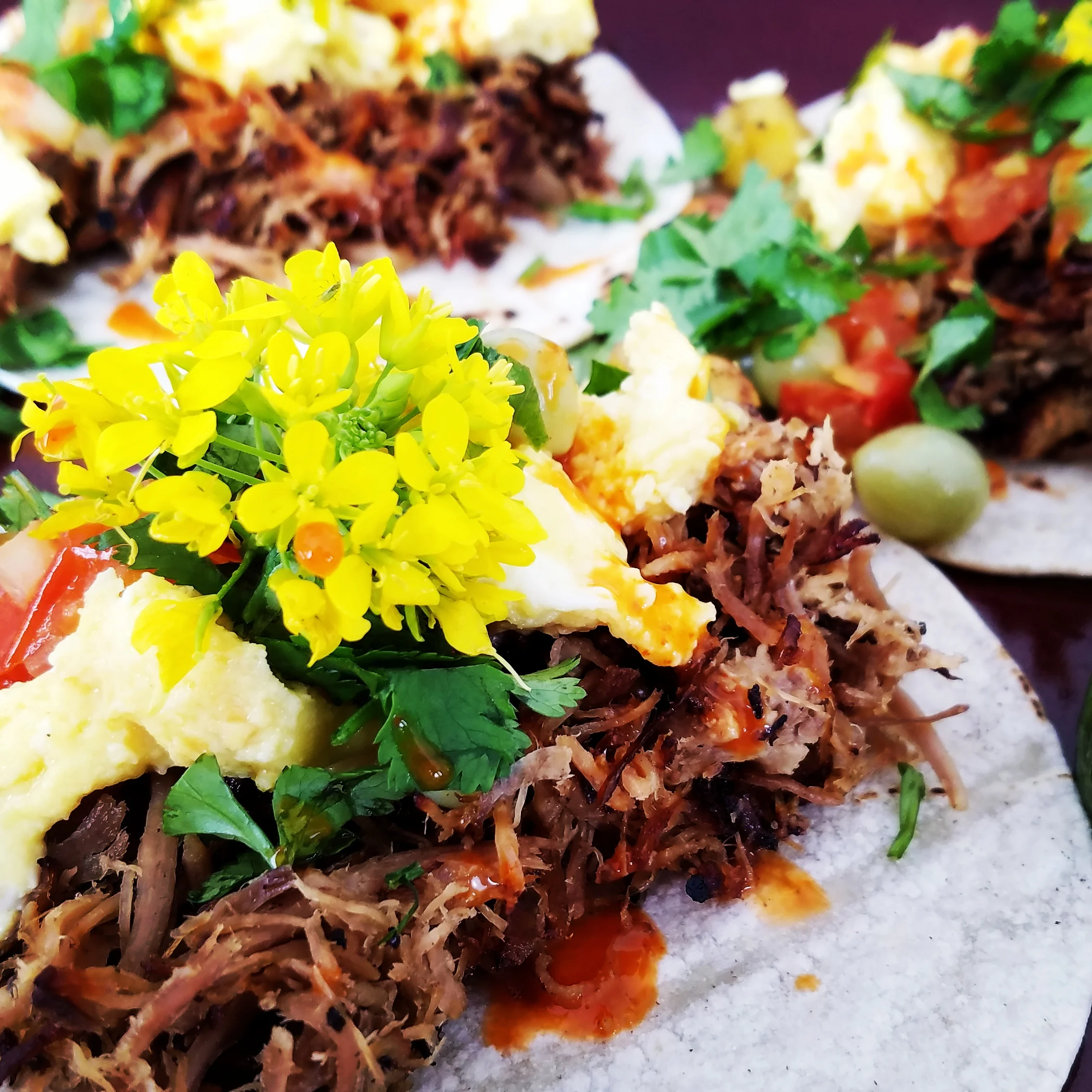 BREAKFAST CARNITAS TACOS