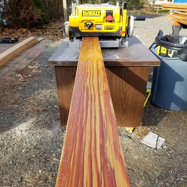 A few years ago I worked on a fire damaged house and the insurance company wrote off this flooring. I went in after hours and rescued it. After two years waiting in the attic of a barn I've found a home for it. A 200 year old farmhouse. I think all my mothers are happy, Mother Nature, Mother Earth, and my mother (it's her house). #renovation #reclaimedwood #salvagedwood #salisburymd #carpentry #stmichaels #eastonmd #craftmanship #flooring #heartpine
