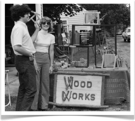 Our display of 'executive playthings' at the Wickford Art Show (c 1976)