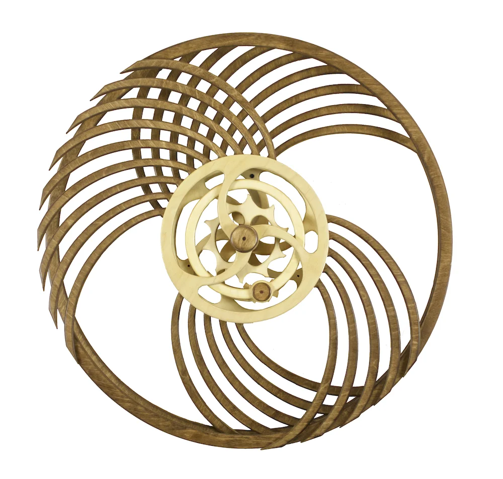 Blink Kinetic Sculpture by David C. Roy of Wood That Works 2016
