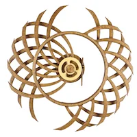 Duality kinetic sculpture by kinetic artist David C. Roy of Wood That Works