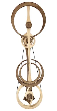 Sky Quest kinetic sculpture by kinetic artist David C. Roy of Wood That Works