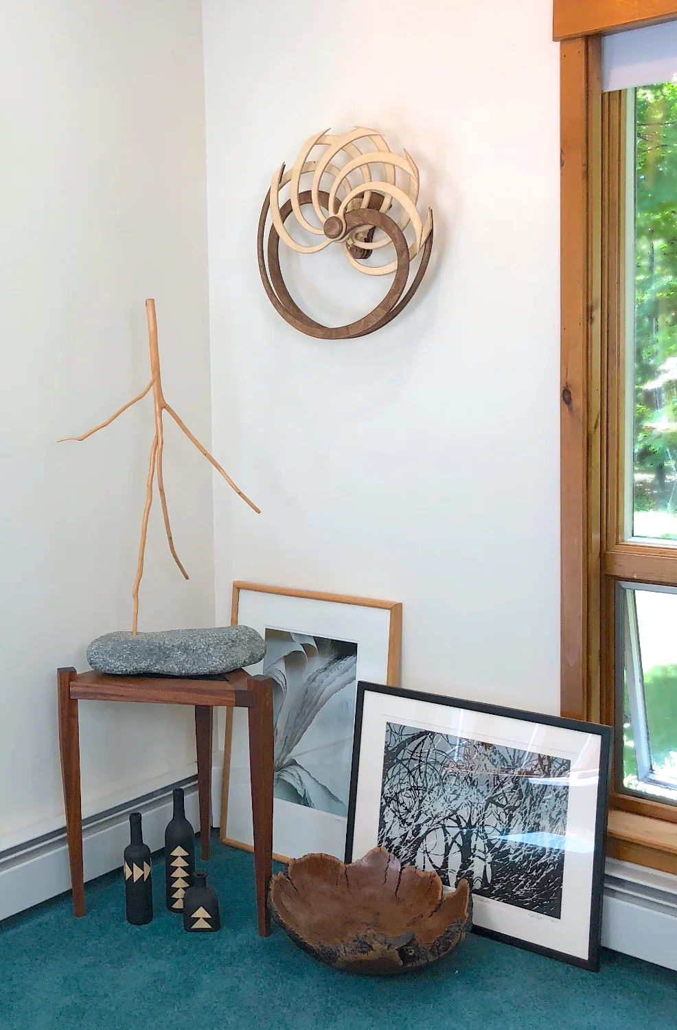 Spirit kinetic sculpture by David C. Roy of Wood That Works 2019