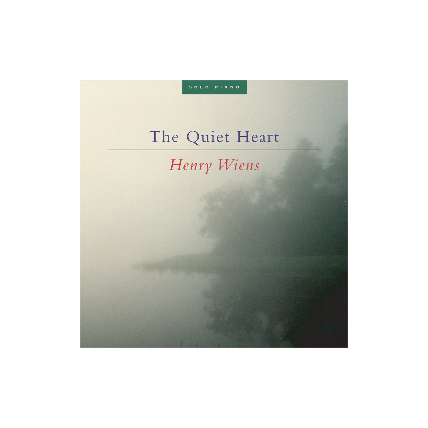   The Quiet Place  cd cover featuring contemplative solo piano music by Henry Wiens; photograph by Jeenee Lee 