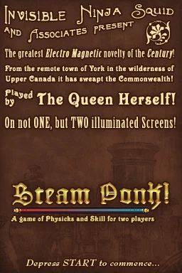 Title Screen for Steam Ponk