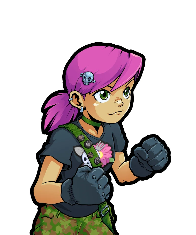 Molly Greenthumb - Protagonist and revolutionary. Pencils & Inks Eric Kim, Colours Miguel Sternberg.