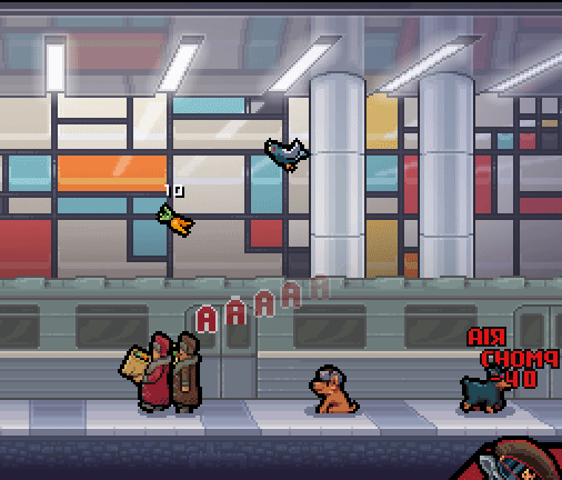 An early awkward attempt to get a hovering animation by playing with the pigeon's gravity. Eventually got it right using TweenGMS instead.