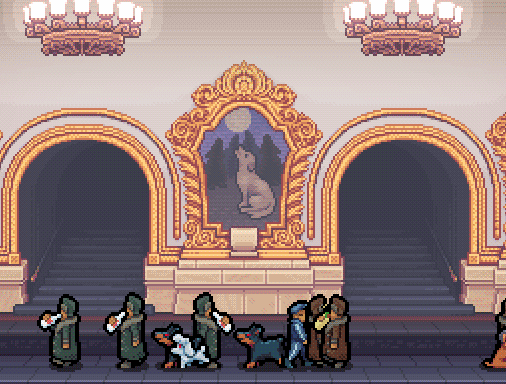 Final effect, including the buff timer icon and pulsing palette animation.