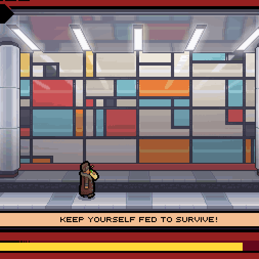 Like all wildlife elk will get buffed up if they eat power ups. Here an elk has flaming antlers from eating hot sauce. The orange particle effects is our old buff effect, as you'll see below we've now replaced it with a palette cycle.