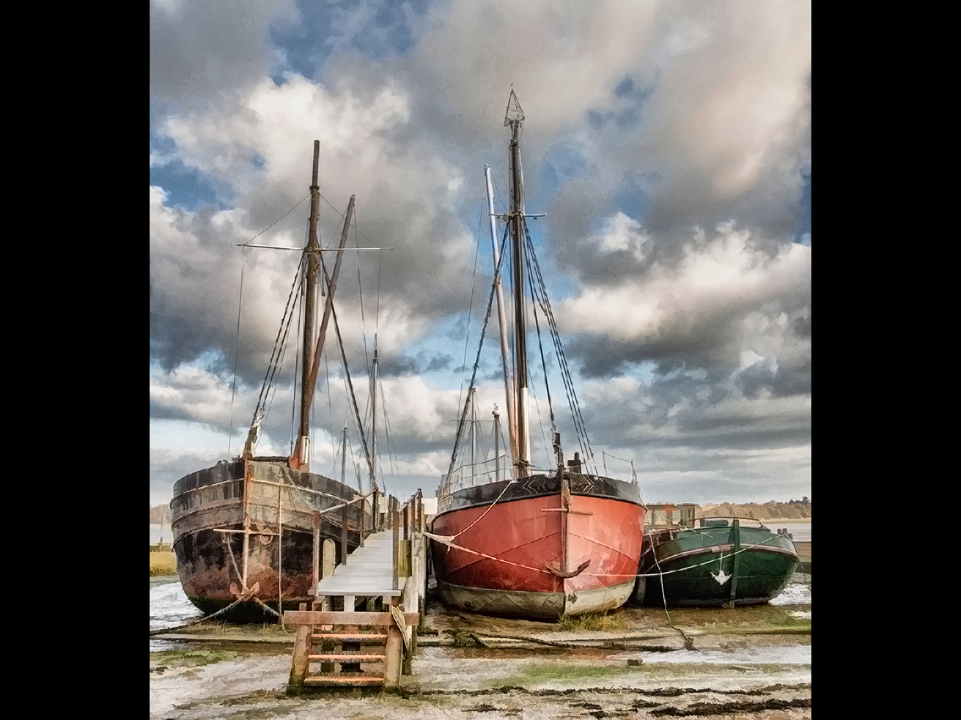 PIN MILL RIVER BARGES by Jonathan Vaines.jpg