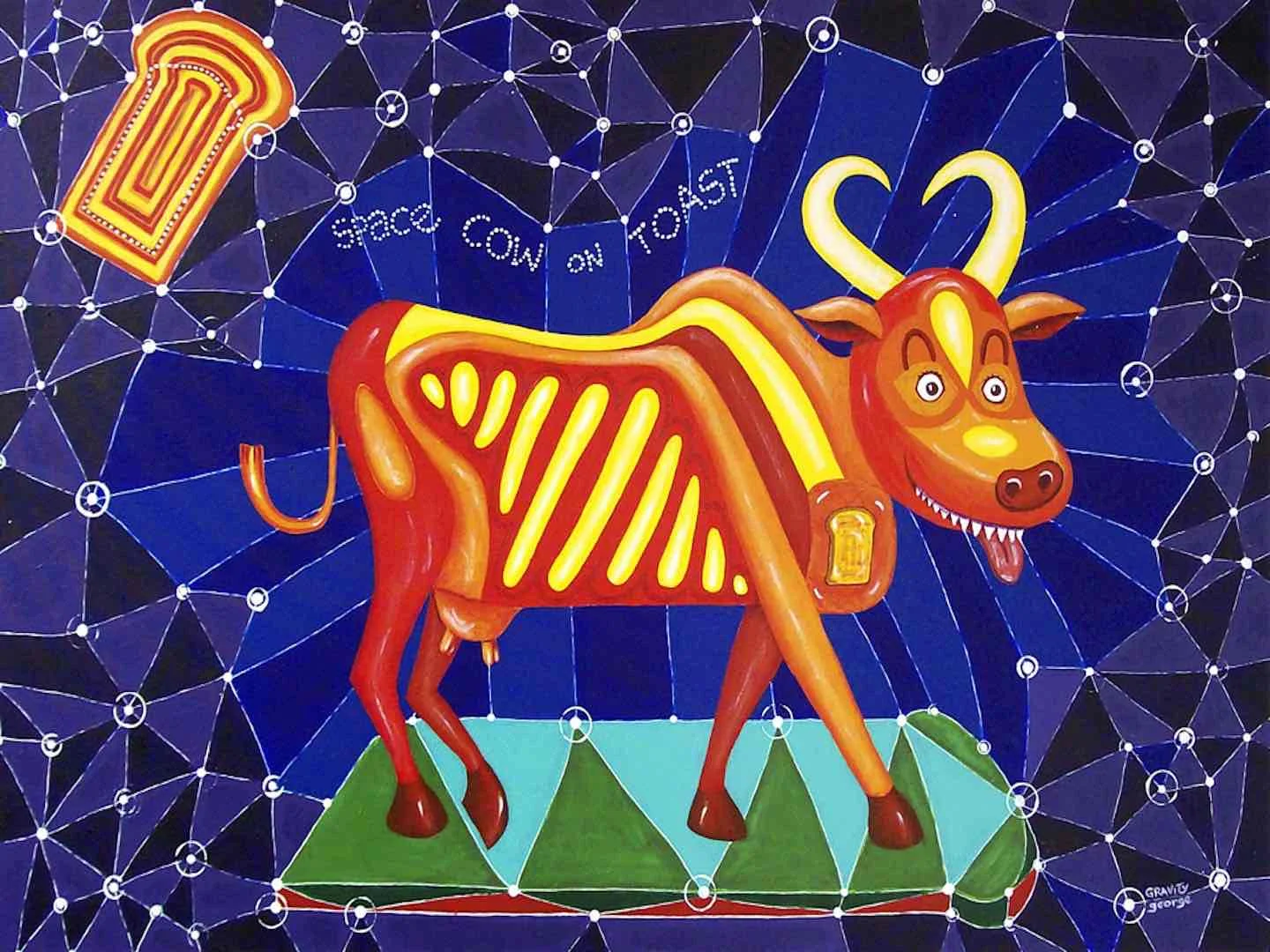 Space Cow on toast