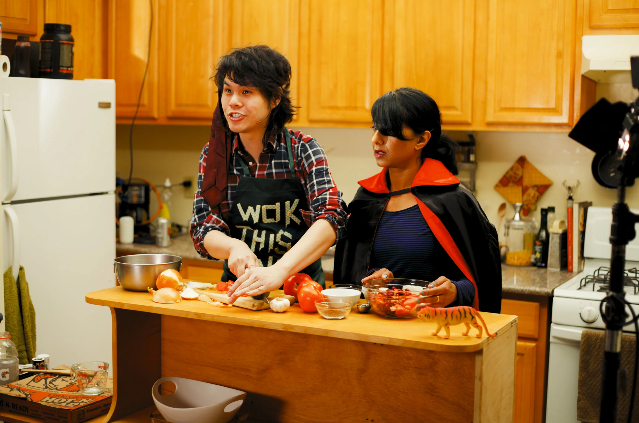 Photo from set of music video Vampire in a Dirty City by Tigers and Monkeys, photo by Colleen Freidl