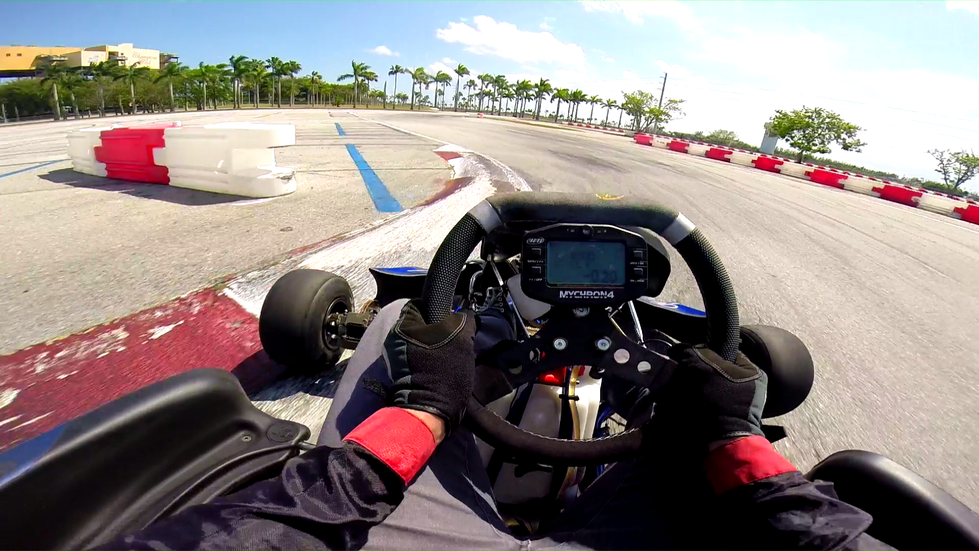 karts and palm trees, Homestead-Miami Speedway