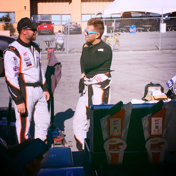 PWC drivers James Wilson (left) and Tom O'Gorman