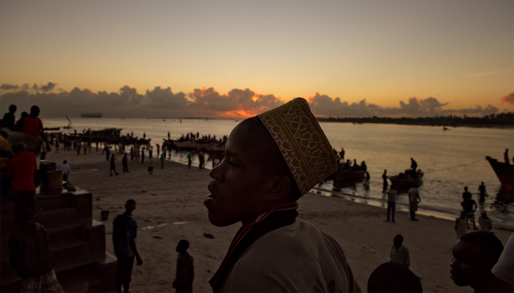 Boy at the shore, Dar Es Salaam