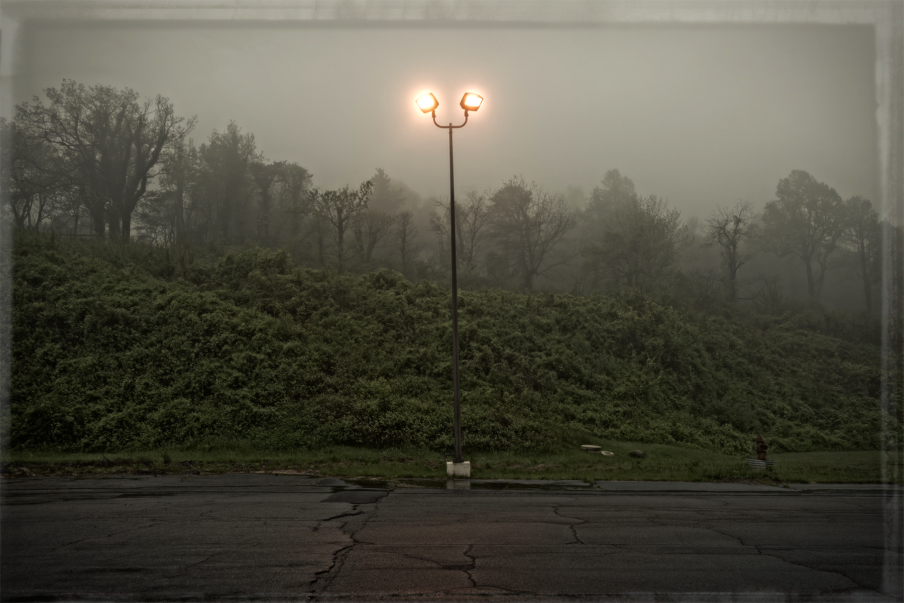 Parking Overlook at the Afton Motel 13 x 19 signed and numbered, edition of 10 Archival Watercolor Matt Paper, Injet Print $300