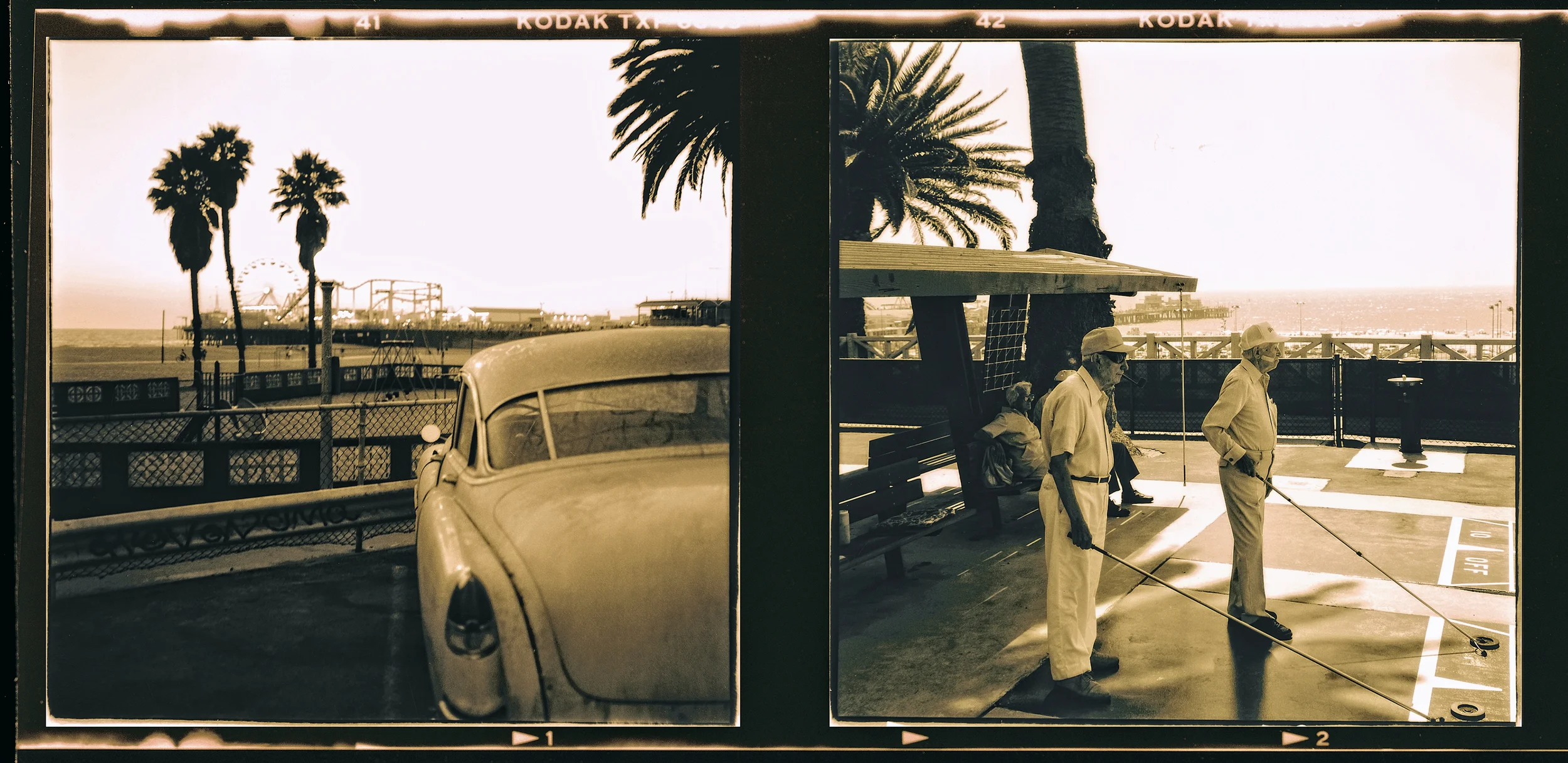 The View, Santa Monica 19x11 signed and numbered, edition of 10 Archival Watercolor Matt Paper, Inkjet Print $375