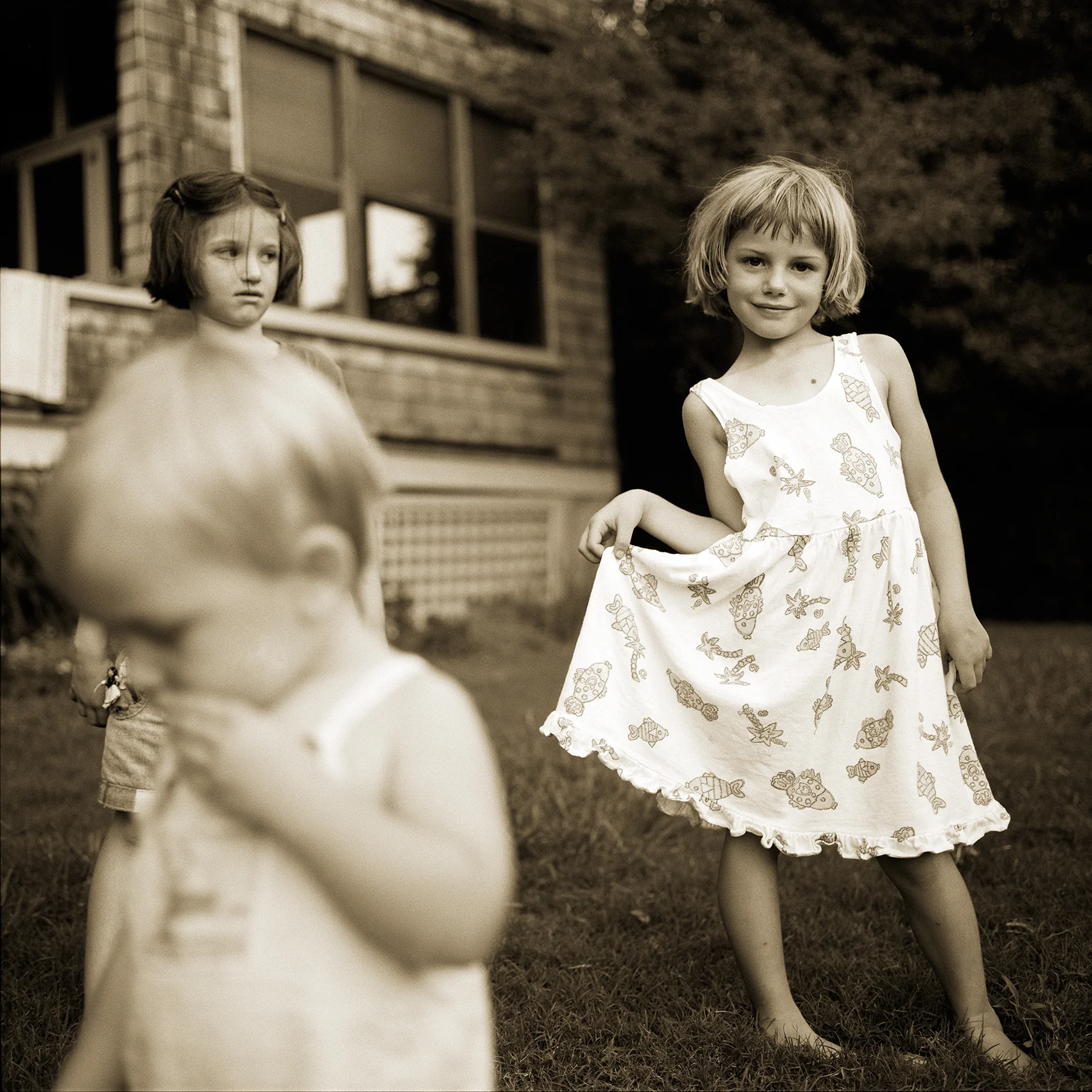 Cooke House Girls 13 x 19 signed and numbered, edition of 10 Archival Watercolor Matt Paper, Injet Print $400