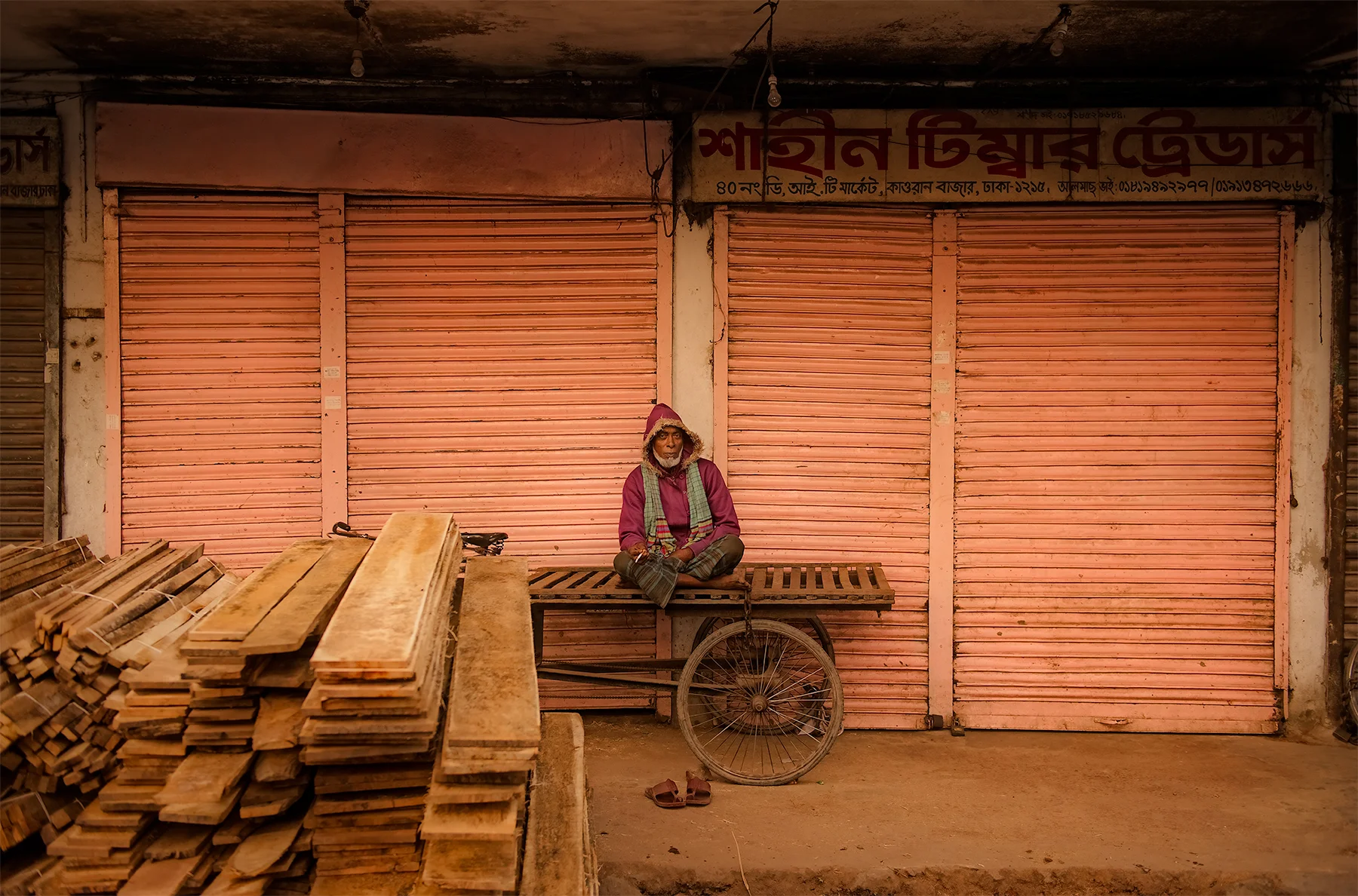 Man at the market, Dhaka, Bangladesh