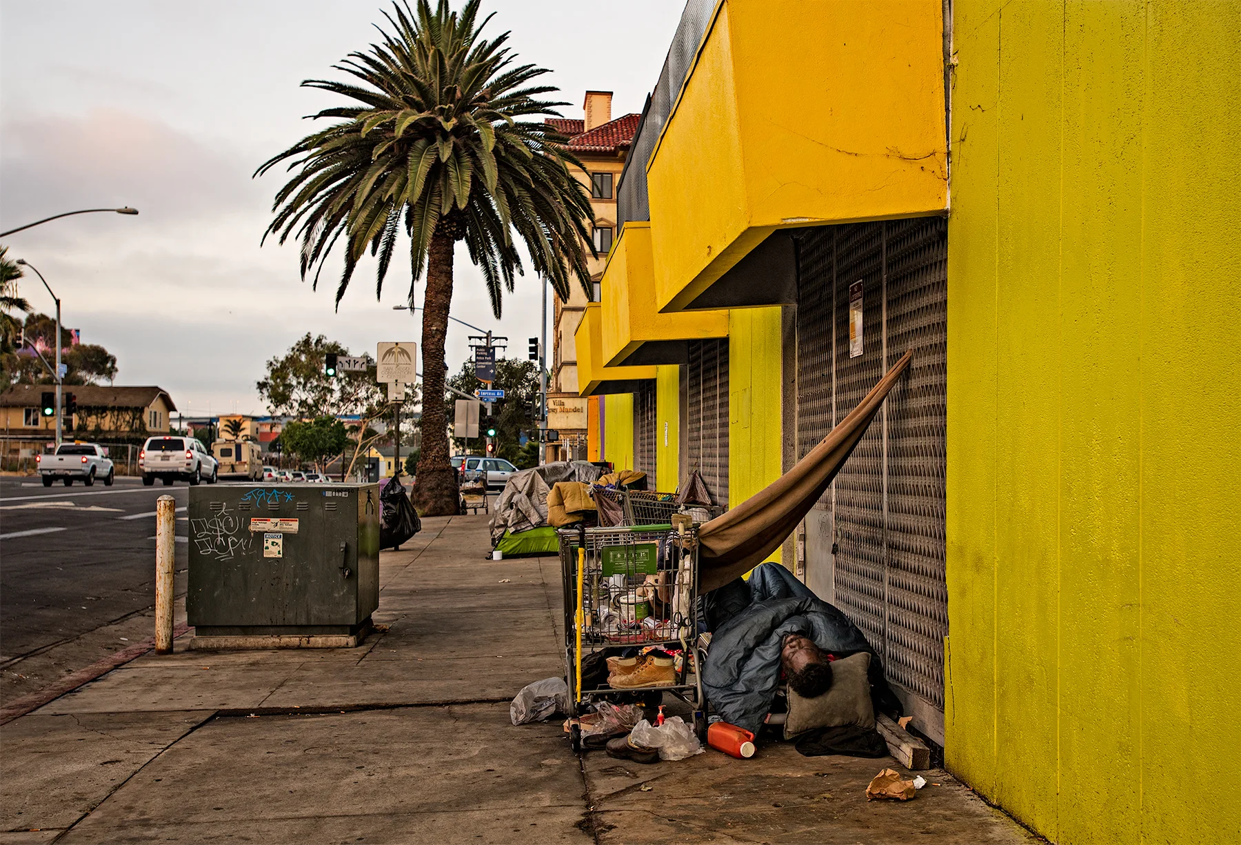Homeless camping in San Diego