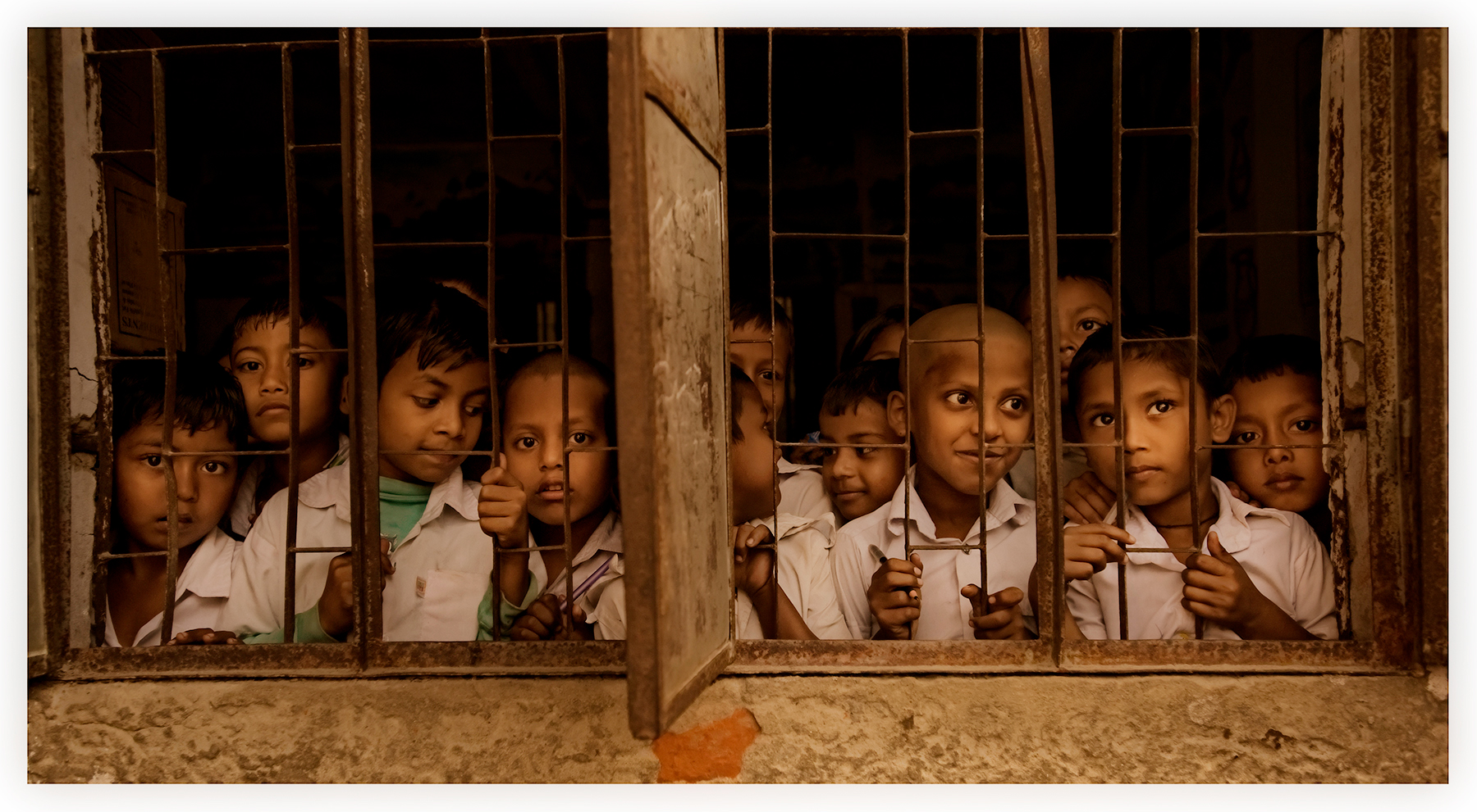 School boys, island school, Bangladesh