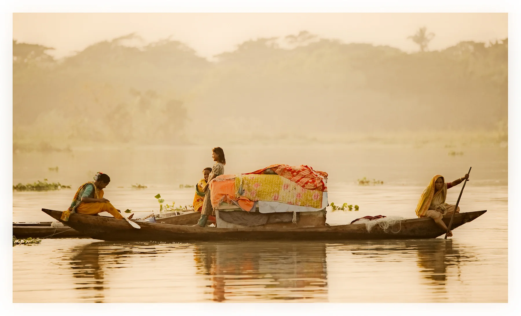 Women on boats, Bangladesh