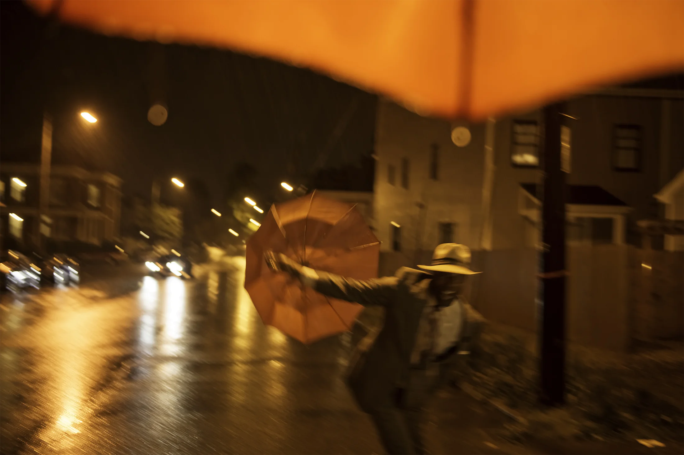 Stephen, rain in Richmond near Dutch & Company