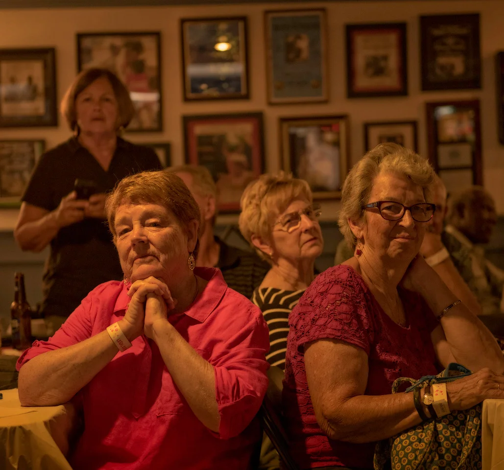 White girls watching Black Elvis at the Do Drop Inn, Virginia’s Eastern Shore. September 22.