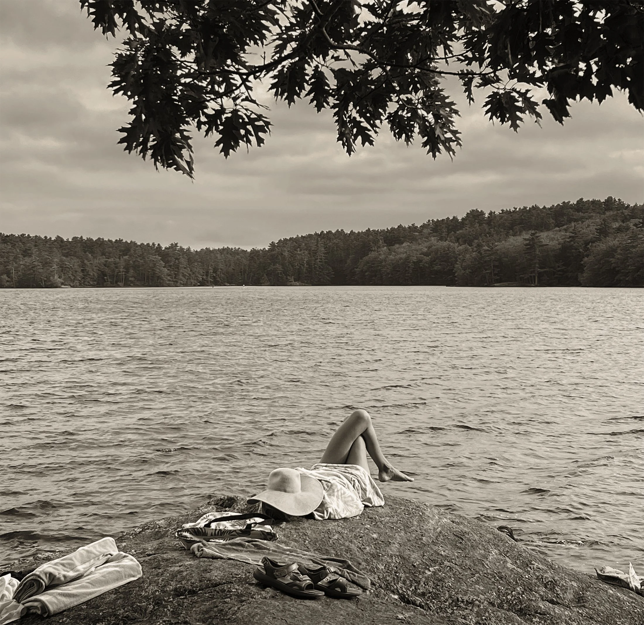 summer on a lake in Maine