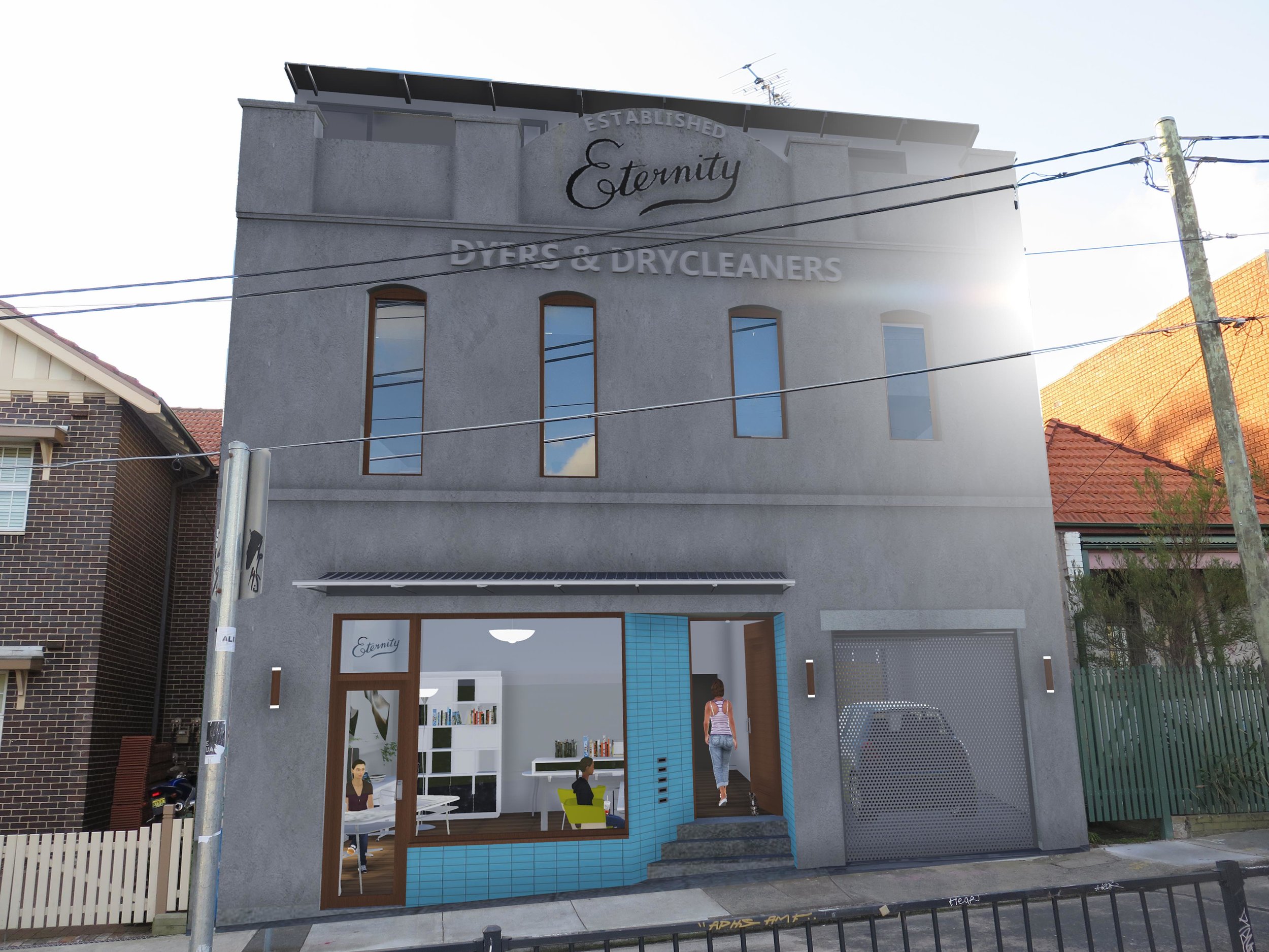 Reuse of industrial building for Infill residential development.