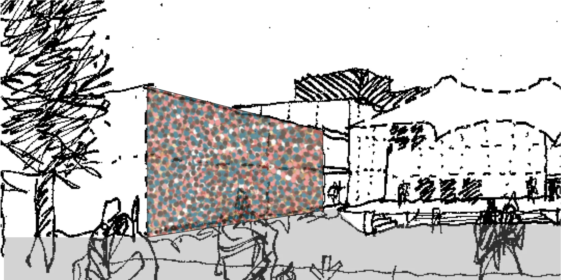 Concept sketch, extension to the Orange Regional Gallery, NSW