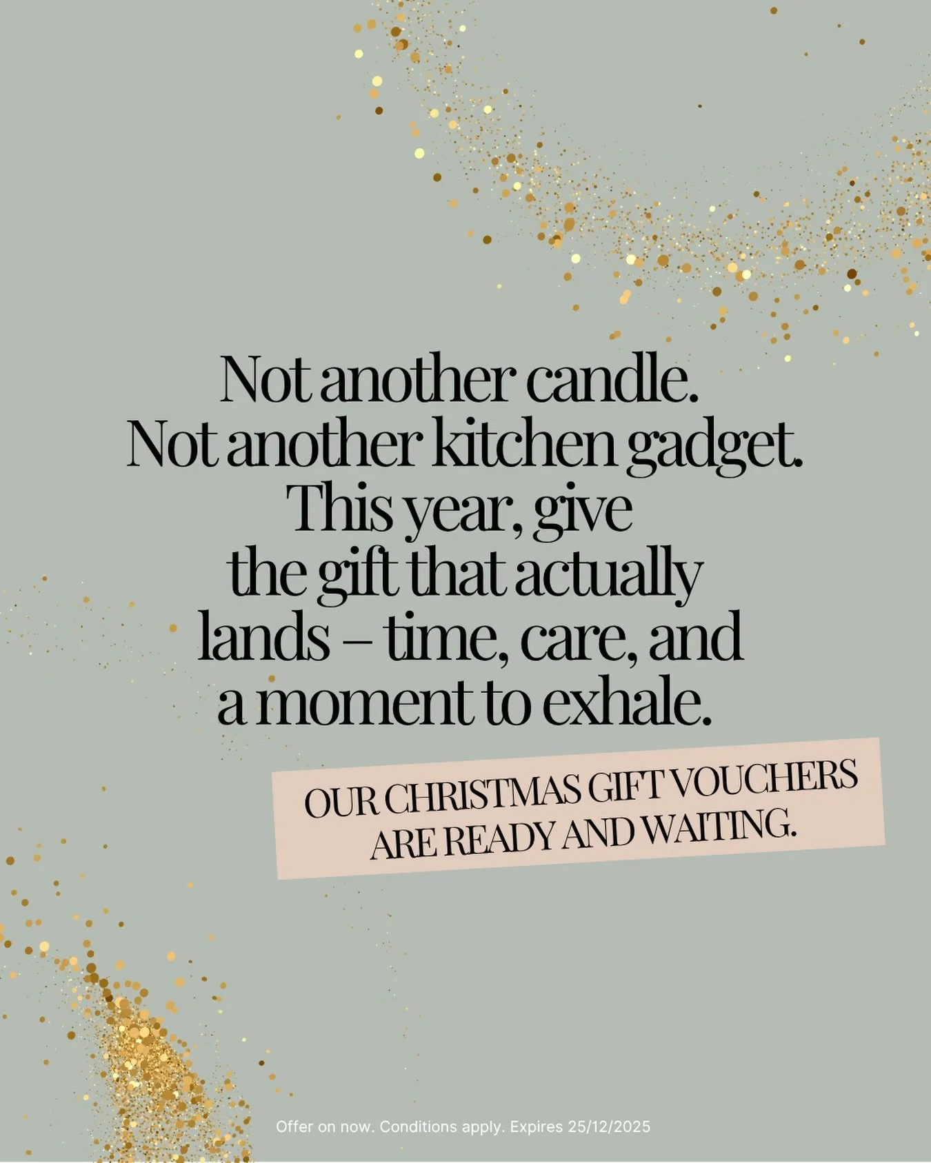 🎄 Gift the Glow this Christmas 🎄
Purchase a Facial Impressions gift voucher valued at $150+ and receive an extra 25% bonus value!

Perfect for skincare lovers, self-care enthusiasts, or anyone who deserves a little pampering this festive season.

?