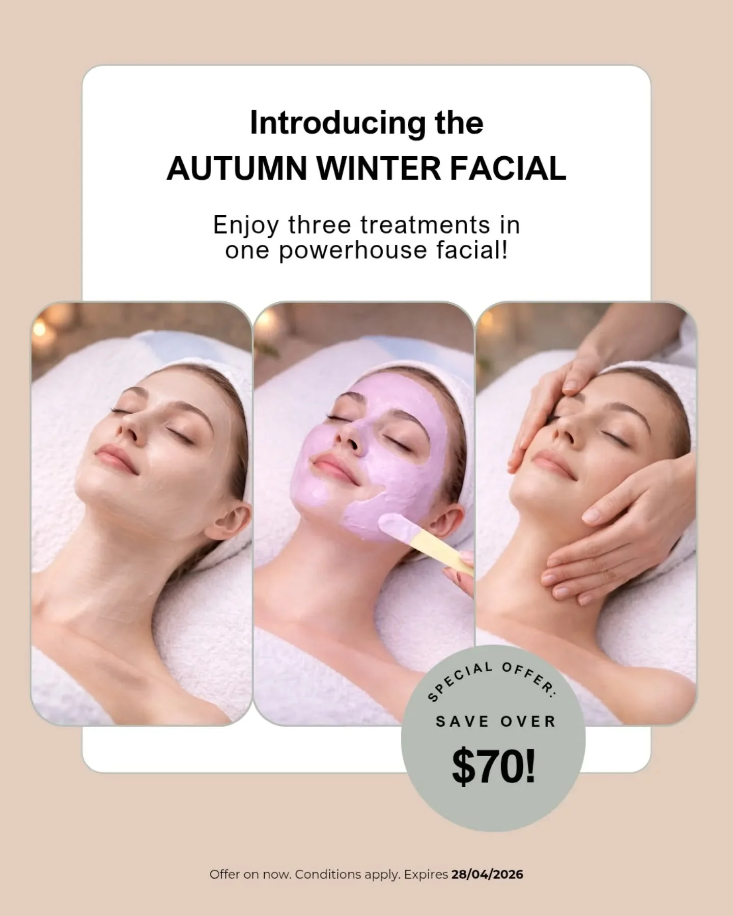 Your skin has been working overtime ✨ Summer sun, dehydration, and environmental stress have left it depleted. Autumn is the moment to restore what's been lost.

The Fig &amp; Caraway Seasonal Facial delivers comfort, hydration, and strength when you