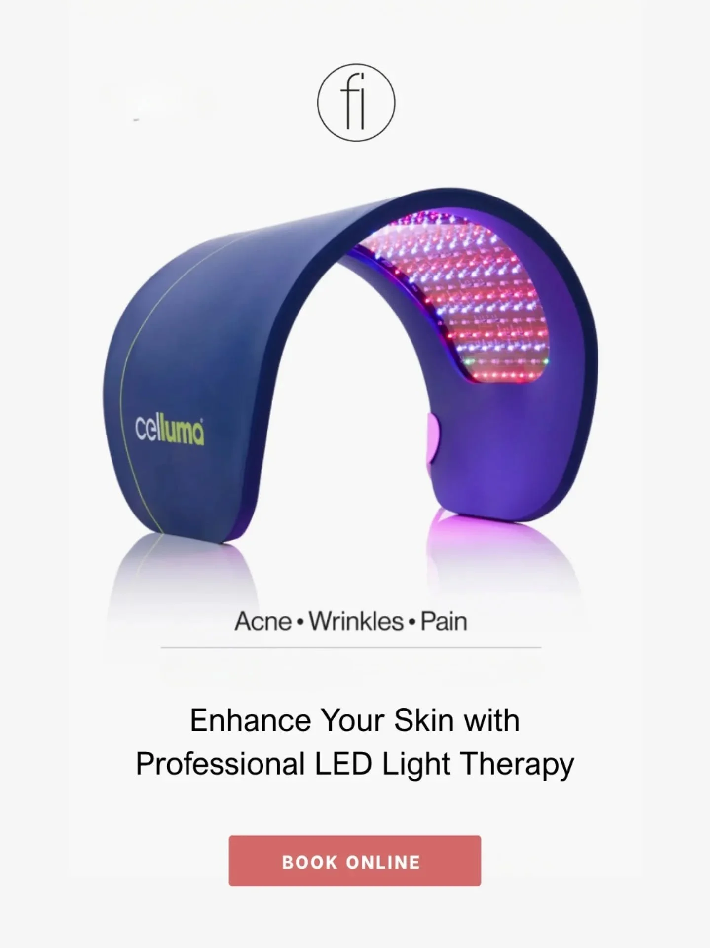 Red-light therapy works at a cellular level ✨ It stimulates collagen production, reduces inflammation, promotes healing, and improves circulation without any downtime or discomfort.

This isn't a quick glow. It's science-backed cellular rejuvenation.