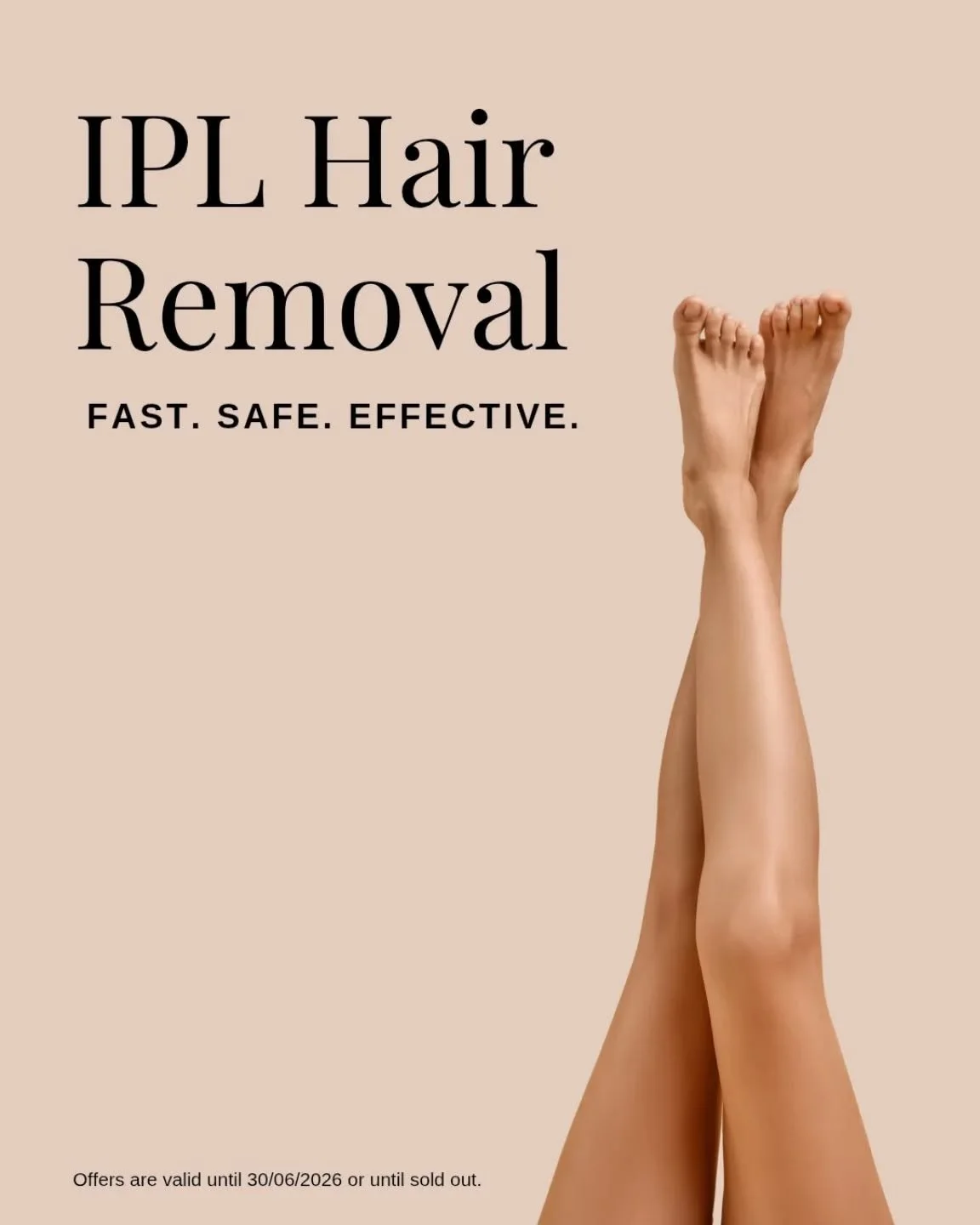 Tired of shaving, waxing, and dealing with regrowth every few weeks? ✨ IPL hair removal targets hair at the follicle level for long-term reduction that saves you time, money, and constant maintenance.

Intense pulsed light is absorbed by the pigment 