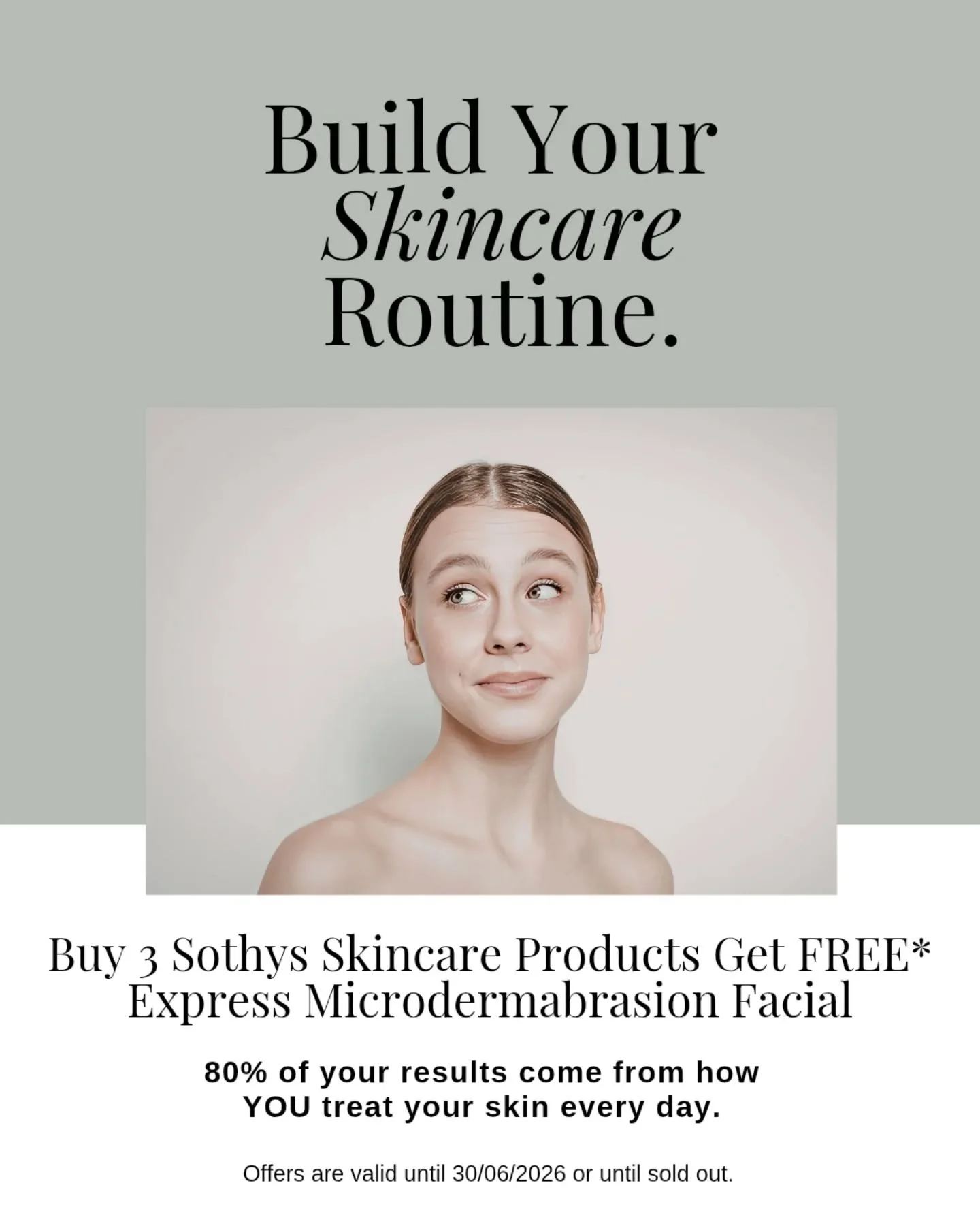 80% of your results come from how you treat your skin at home ✨ Professional treatments create transformation, but your daily routine maintains it.

This offer makes it easy to build your complete skincare routine with products prescribed specificall