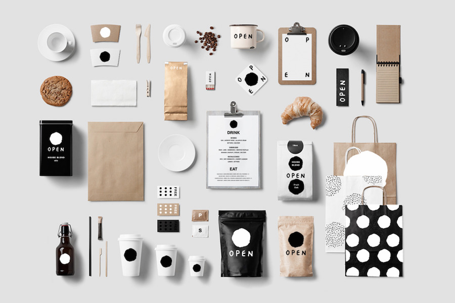 I love this branding project Adil worked on for a cafe out of Oakland, California. Image from Adil's T umblr . 