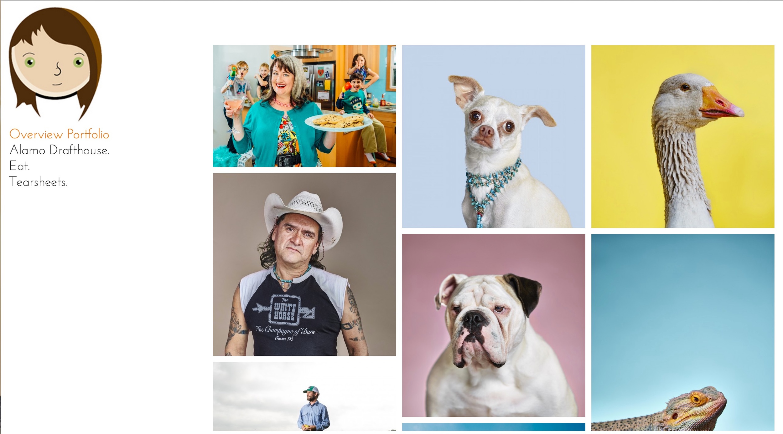 Some of the many portrait's on Annie's website . 