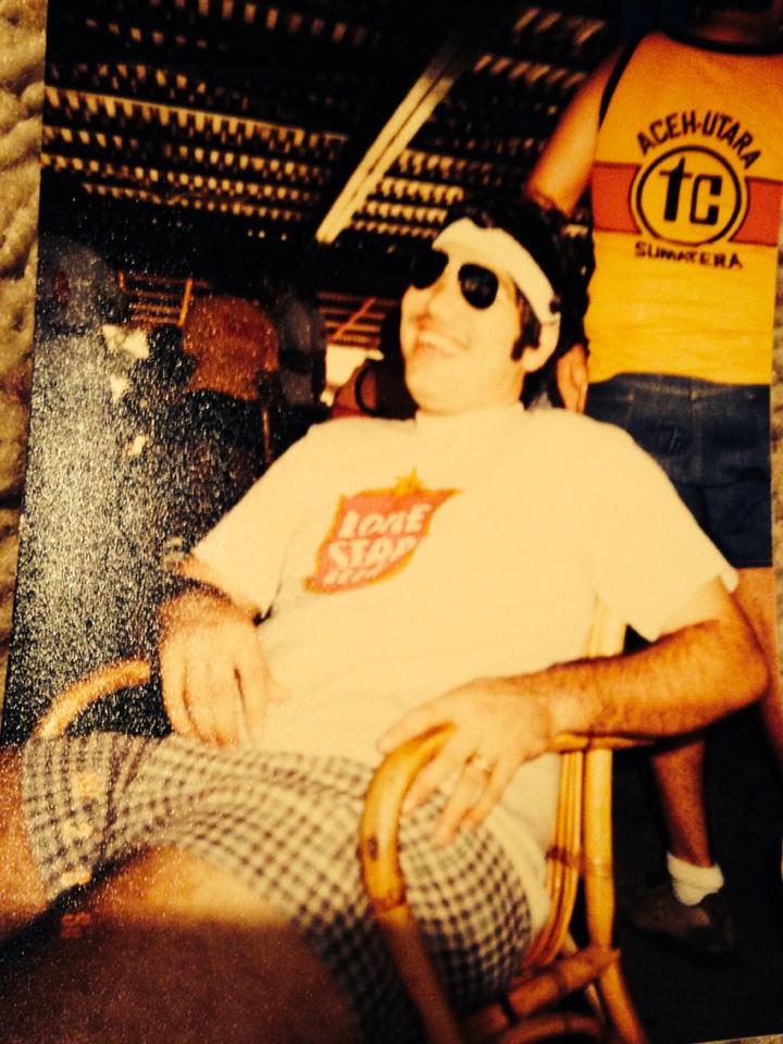 A photo of my dad in his early 30s, living in Lhokseumawe, Sumatra (Indonesia). This one emerged on Facebook recently!