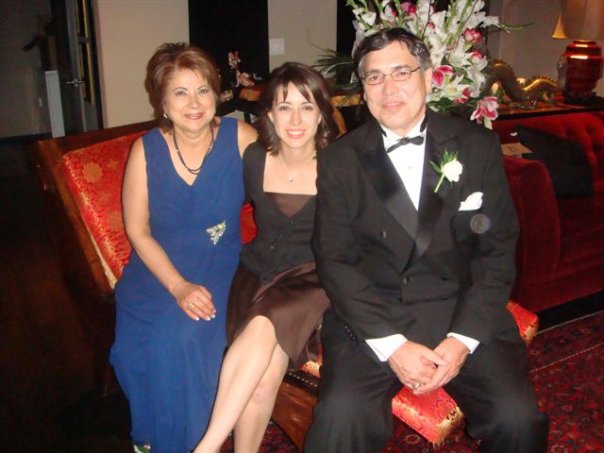 My folk and I, all dolled up for my sister Crystal's wedding in 2008.