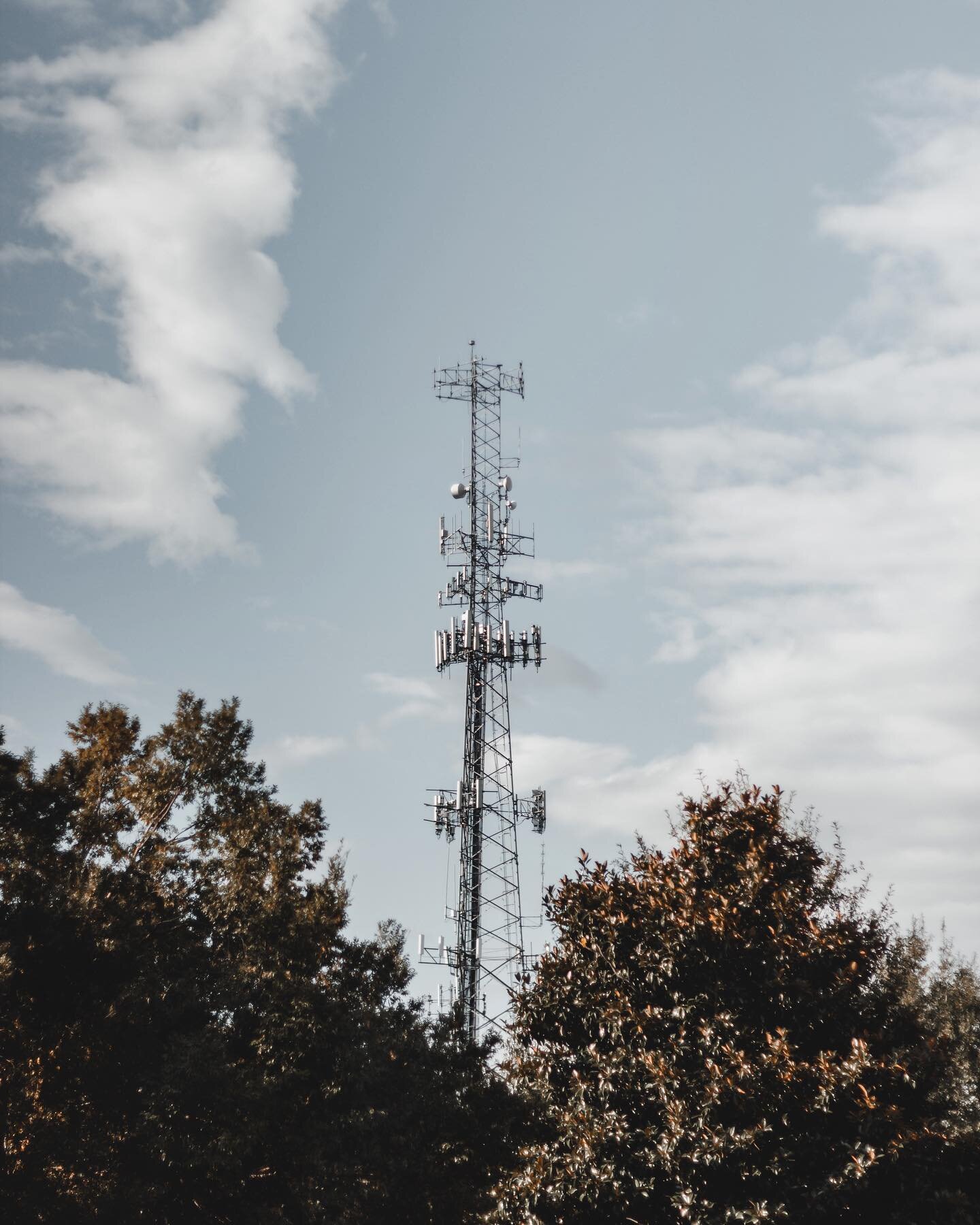 Communications Tower! Part Deux. 
.
Over time they become just another part of the landscape, and we begin to pass by them as if they were gum on the sidewalk. It&rsquo;s weird the things you get used to. 
.
&ldquo;You know I'm bad at communication
I