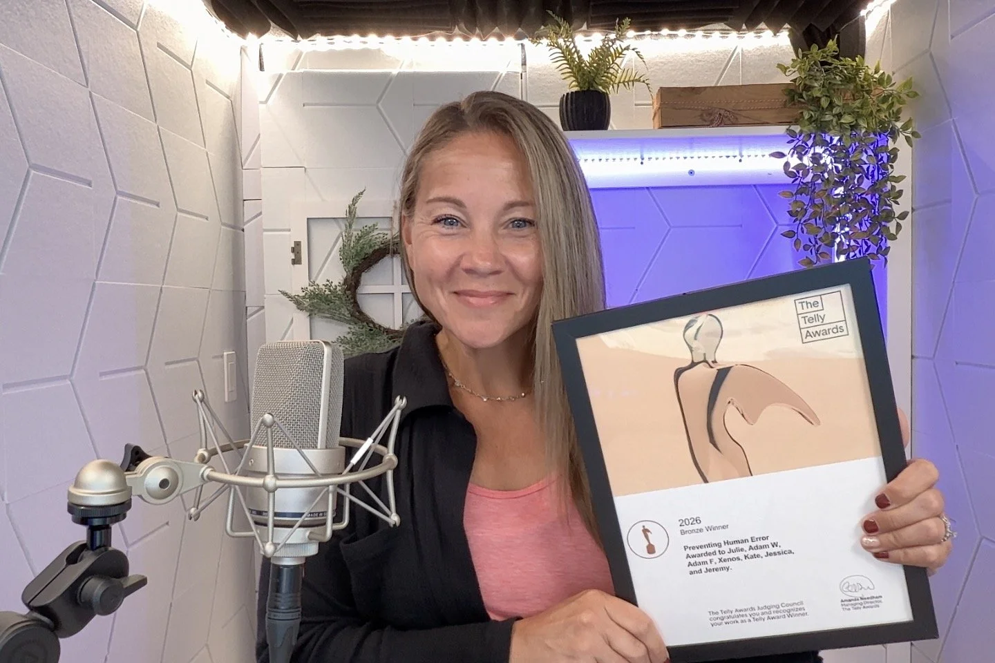 Jessica Lewis Voice Telly Award