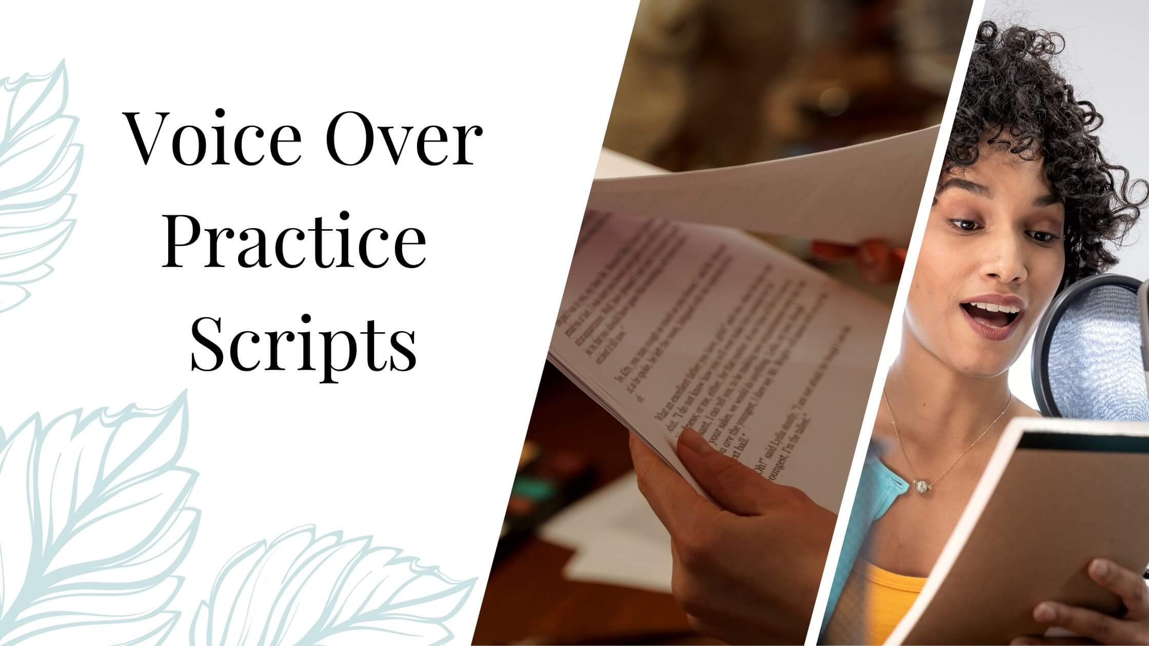 Voice Over Sample Scripts - Free Demo & Practice Scripts