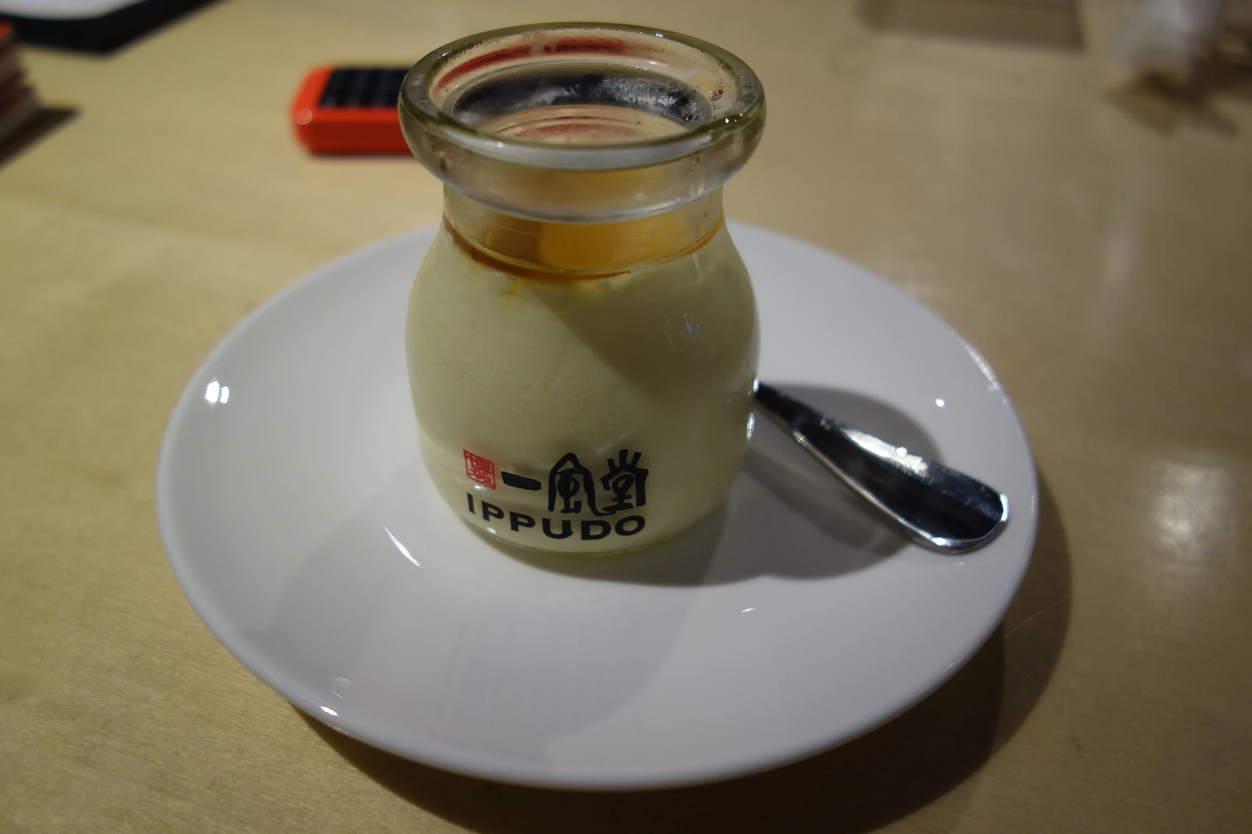 cold pudding, cute tiny portion