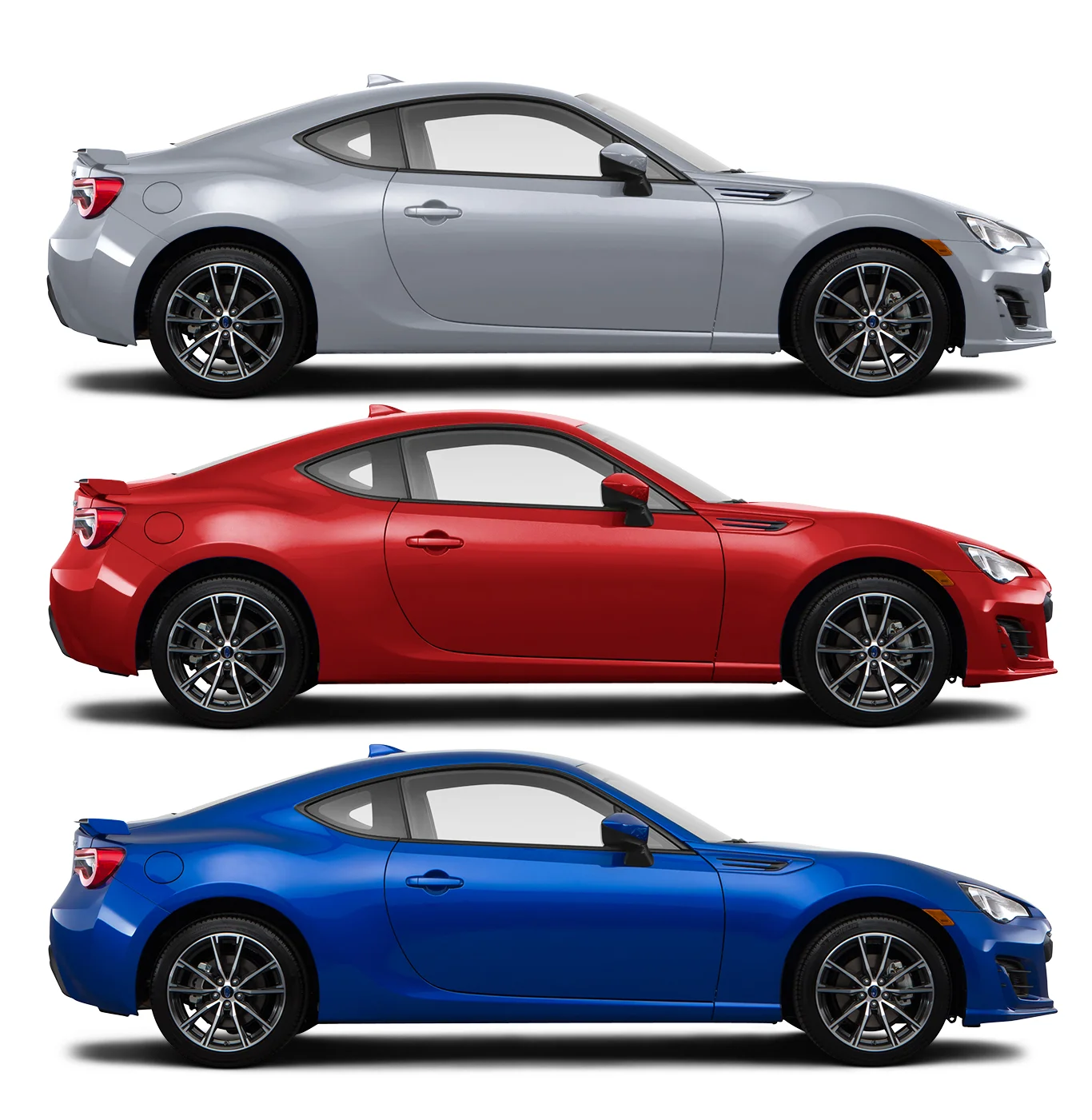 Ice Silver, Pure Red, WR Blue Pearl 