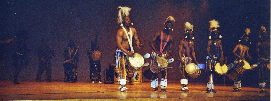 Aboubacar performing with Les Ballets Africains