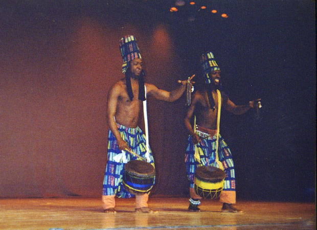 Aboubacar performing with Les Ballets Africains