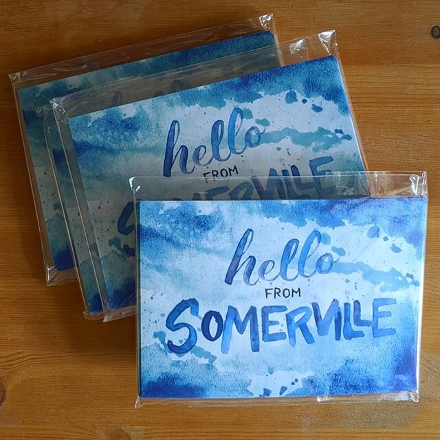 Is anyone else writing a bunch of letters and postcards right now? I've been writing these &quot;hello from Somerville&quot; postcards to people as close as the next town over... I really miss my people and just want them to know I'm thinking about t